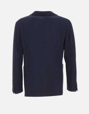 MANUEL RITZ Blazer in misto lana BLUE Uomo 