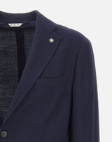 MANUEL RITZ Blazer in misto lana BLUE Uomo 