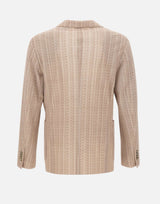 Blazer "Nuvola" riga in jersey misto cotone 4032G2728MC 26327126 MANUEL RITZ 
