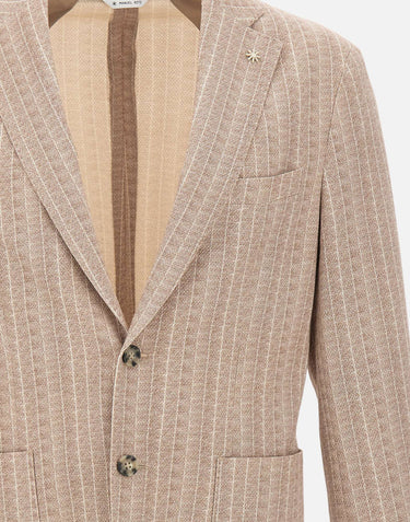Blazer "Nuvola" riga in jersey misto cotone 4032G2728MC 26327126 MANUEL RITZ 