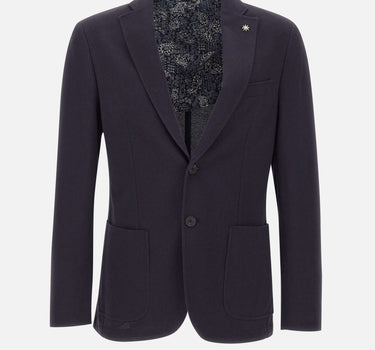 MANUEL RITZ Blazer in misto cotone BLUE Uomo 