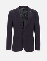 MANUEL RITZ Blazer in misto cotone BLUE Uomo 