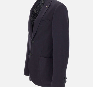 MANUEL RITZ Blazer in misto cotone BLUE Uomo 