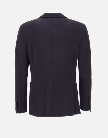MANUEL RITZ Blazer in misto cotone BLUE Uomo 