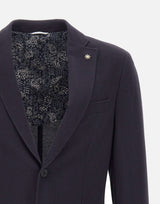 MANUEL RITZ Blazer in misto cotone BLUE Uomo 
