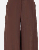 MARELLA Pantalone in lino con ricami BROWN Donna 