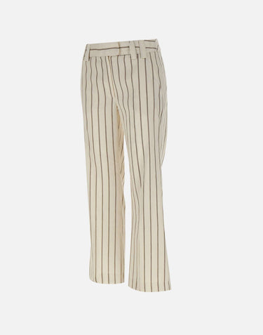 Pantalone flare in lino e cotone 2613131112200 001 MARELLA 