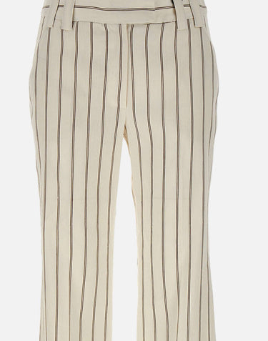 Pantalone flare in lino e cotone 2613131112200 001 MARELLA 