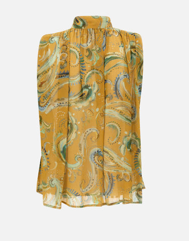 MARELLA Top in viscosa con foulard MULTICOLOR Donna 