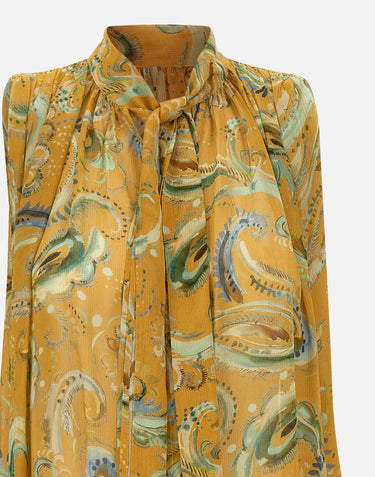 MARELLA Top in viscosa con foulard MULTICOLOR Donna 