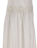 Abito lungo con pizzo floreale W06040581 WHITE MAURIZIO MYKONOS 
