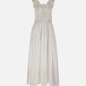 Abito in cotone con schiena scoperta W06050581 WHITE MAURIZIO MYKONOS 