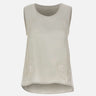 Top in lino con dettagli in pizzo W14040781 OFFWHITE MAURIZIO MYKONOS 