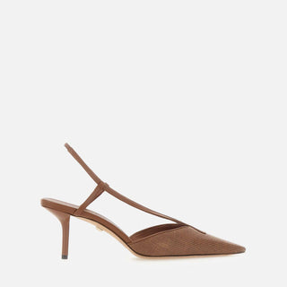 Slingback in tela effetto rafia 2614521192600 007 MAX MARA 