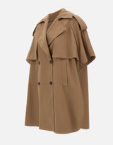 MAX MARA Mantella in gabardina antigoccia BROWN Donna 