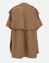 MAX MARA Mantella in gabardina antigoccia BROWN Donna 