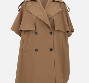 MAX MARA Mantella in gabardina antigoccia BROWN Donna 