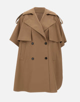 MAX MARA Mantella in gabardina antigoccia BROWN Donna 