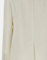MAX MARA STUDIO Blazer monopetto in cady WHITE Donna 