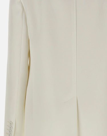 MAX MARA STUDIO Blazer monopetto in cady WHITE Donna 