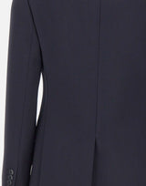 MAX MARA STUDIO Blazer sfiancato in crêpe di lana BLUE Donna 