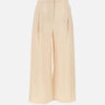 Pantaloni crop in tela ramié 2616131012600 060 MAX MARA STUDIO 