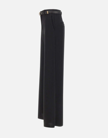 MAX MARA STUDIO Pantalone in cady BLACK Donna 