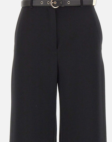 MAX MARA STUDIO Pantalone in cady BLACK Donna 
