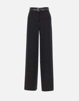 MAX MARA STUDIO Pantalone in cady BLACK Donna 