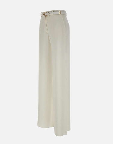 MAX MARA STUDIO Pantalone in cady WHITE Donna 