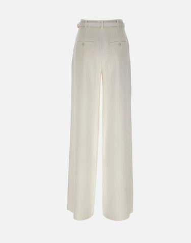 MAX MARA STUDIO Pantalone in cady WHITE Donna 