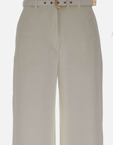 MAX MARA STUDIO Pantalone in cady WHITE Donna 