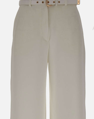 MAX MARA STUDIO Pantalone in cady WHITE Donna 