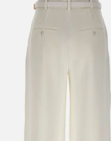 MAX MARA STUDIO Pantalone in cady WHITE Donna 