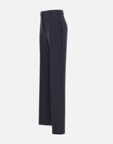 MAX MARA STUDIO Pantalone in lana crêpe BLUE Donna 