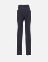 MAX MARA STUDIO Pantalone in lana crêpe BLUE Donna 