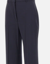 MAX MARA STUDIO Pantalone in lana crêpe BLUE Donna 