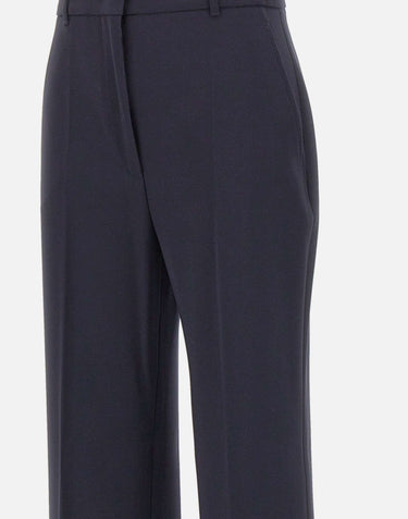 MAX MARA STUDIO Pantalone in lana crêpe BLUE Donna 