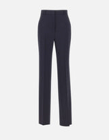 MAX MARA STUDIO Pantalone in lana crêpe BLUE Donna 