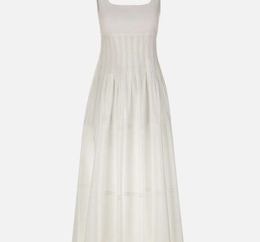 Abito in popeline con gonna ampia 2616221022600 001 MAX MARA STUDIO 