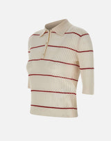 MAX MARA STUDIO Polo "Gallo" WHITE Donna 