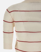 MAX MARA STUDIO Polo "Gallo" WHITE Donna 