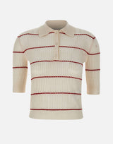 MAX MARA STUDIO Polo "Gallo" WHITE Donna 