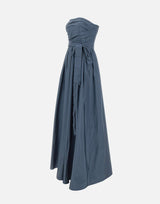 MAX MARA STUDIO ELEGANTE Abito bustier in taffetà BLUE Donna 
