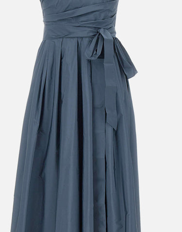 MAX MARA STUDIO ELEGANTE Abito bustier in taffetà BLUE Donna 