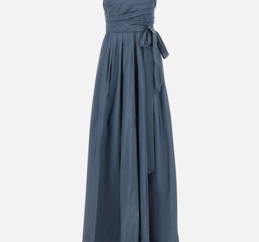 MAX MARA STUDIO ELEGANTE Abito bustier in taffetà BLUE Donna 
