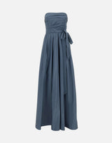 MAX MARA STUDIO ELEGANTE Abito bustier in taffetà BLUE Donna 