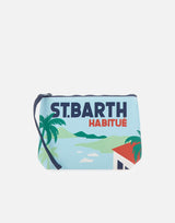 MC2 SAINT BARTH Pochette "Aline" Light Blue Donna 