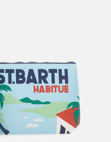 MC2 SAINT BARTH Pochette "Aline" Light Blue Donna 
