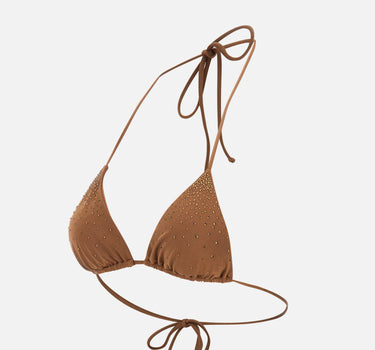 MC2 SAINT BARTH Top bikini "Annabelle" BROWN Donna 